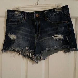 Denim shorts