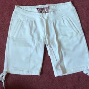 White hollister sweat shorts