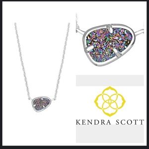Kendra Scott Hayden Necklace Drusy Pendant