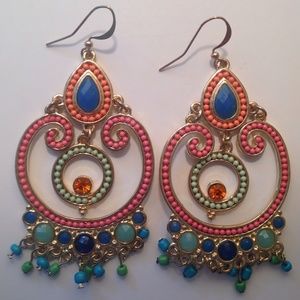 Beaded drop earrings