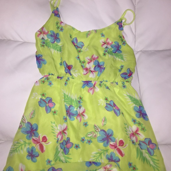 Neon green sun dress
