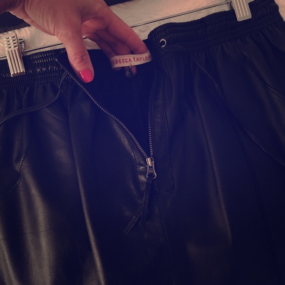 New Rebecca Taylor Leather Skirt Size 2