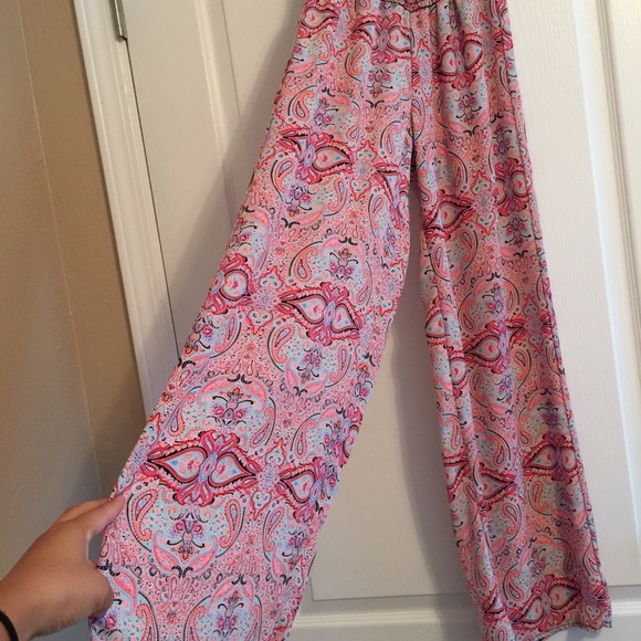 Colorful flow bottom pants - Picture 2 of 3