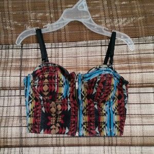 Forever 21 aztec crop top