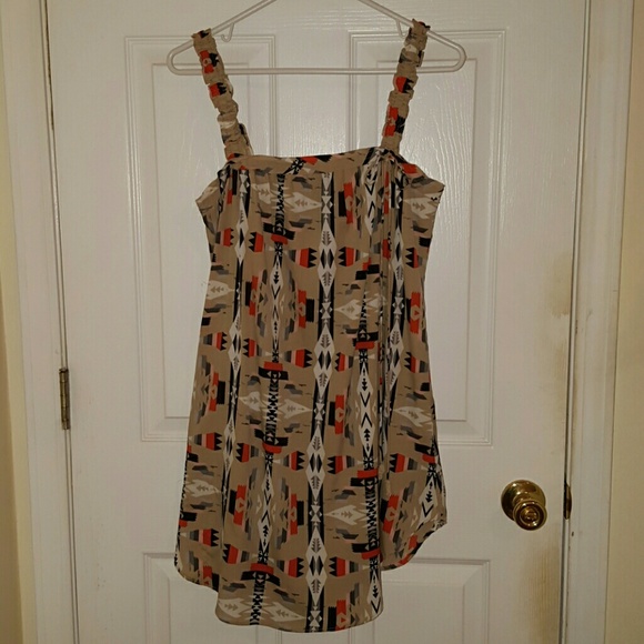 Tribal print tunic top.