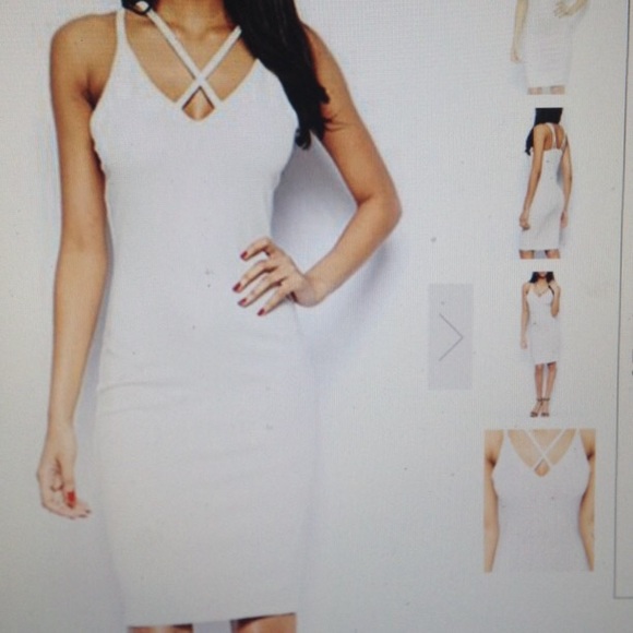 All white dress comes with bcbgirls heels