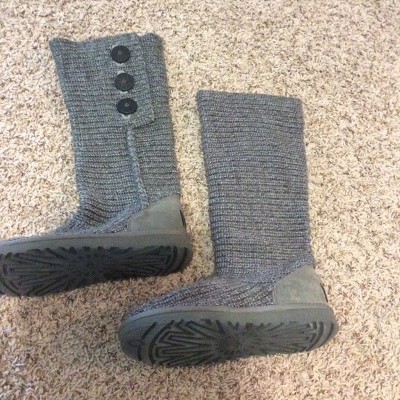 UGG Boots - Brand New Grey Sweater UGG Tall Boots
