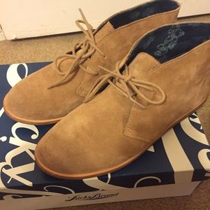 Lucky Brand suede booties.