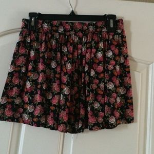 pacsun floral skirt
