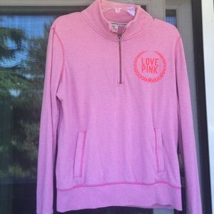 🔴HOLD🔴PINK quarter zip