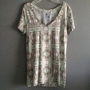 aztec printed top