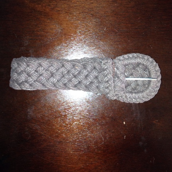 Taupe braided belt