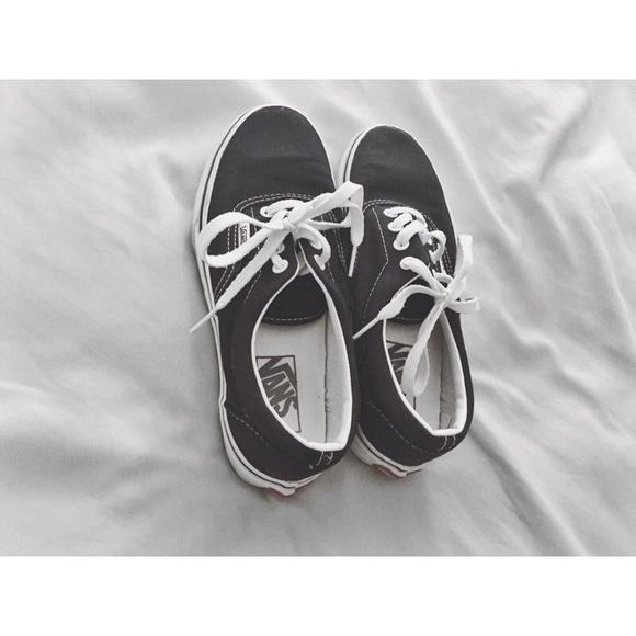 Black and white Vans