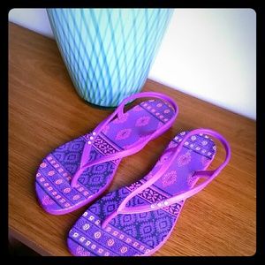Aztec Purple Sandals