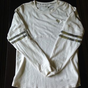 Vs pink bling crew sweatshirt.