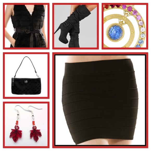 FESTIVAL READY BLACK MINI SKIRT - NWT SM - Picture 2 of 4