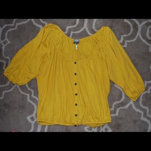 Yellow cotton top