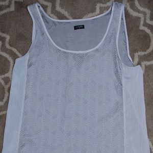 J Crew Gray Silk Top