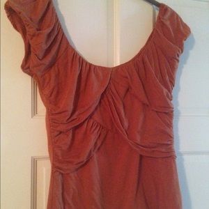 Anthropologie Deletta rust colored  top size small