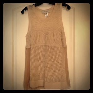 Max Azria 100% SILK Knit Sweetheart Top