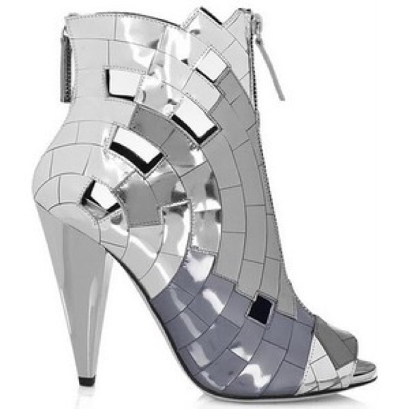 Giuseppe Zanotti Shoes - Giuseppe for Thakoon Mirror Mosaic Ankle Boots Giuseppe Zanotti Shoes - Giuseppe for Thakoon Mirror Mosaic Ankle Boots