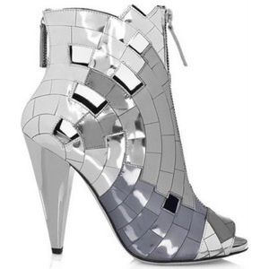 Giuseppe Zanotti Shoes - Giuseppe for Thakoon Mirror Mosaic Ankle Boots Giuseppe Zanotti Shoes - Giuseppe for Thakoon Mirror Mosaic Ankle Boots