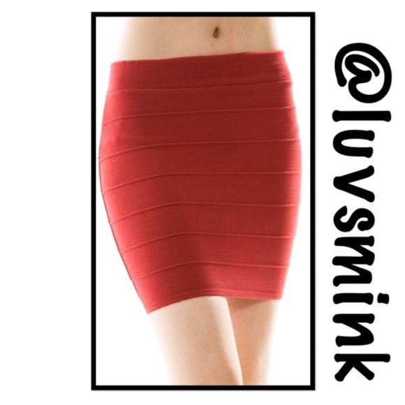 Boutique Dresses & Skirts - SOLD!!!!!!!FESTIVAL READY RED MINI SKIRT - MED NWT