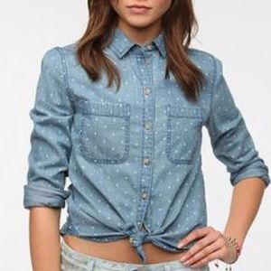 BDG classic chambray button-down shirt