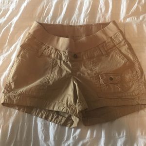 Mimi Maternity Khaki Shorts