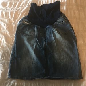 Mimi Maternity Denim Skirt