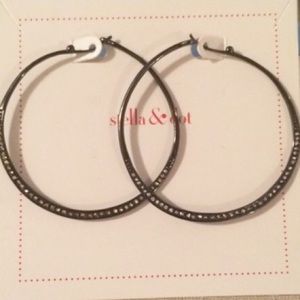 Hematite Hoops