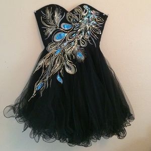 Black Peacock Prom/Homecoming Dress