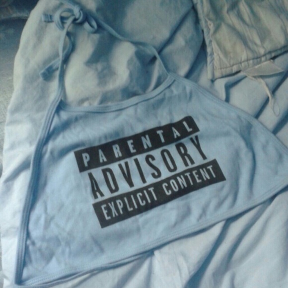 Explicit Content halter top