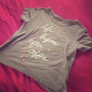 Grey crop top.