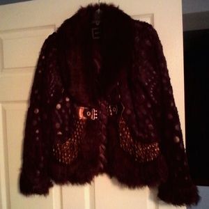 Faux fur jacket