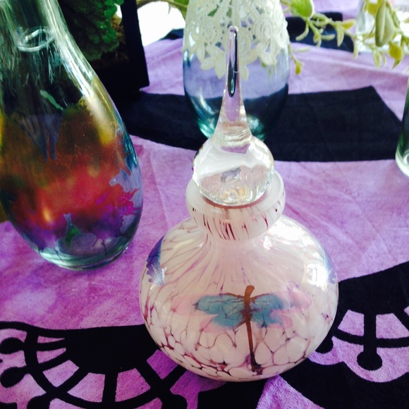 Unique Blown Glass Deco Bottle