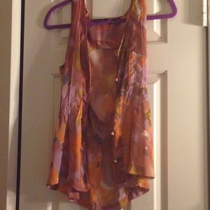 Vintage Orange Accented Vest!