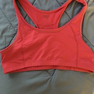Pink old navy sports bra