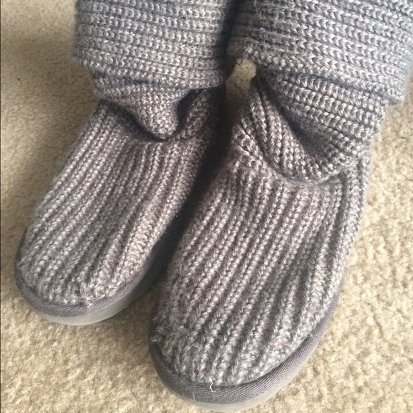Gray Cardigan Ugg Boots