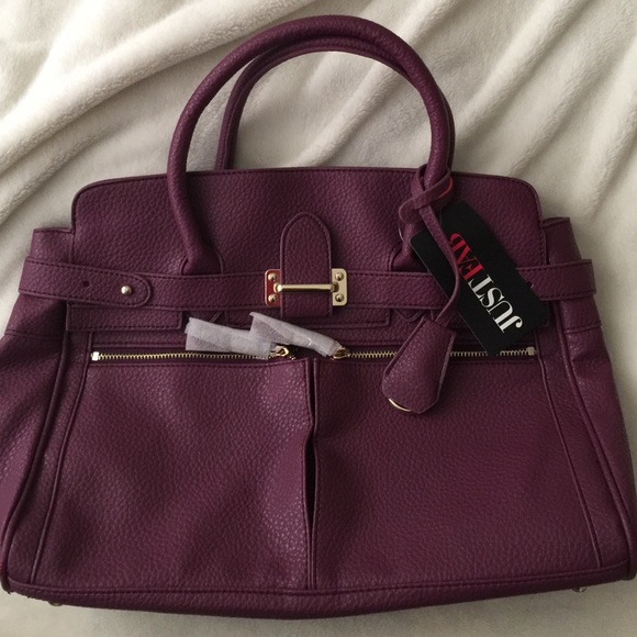 New with tags JUST FAB purple purse