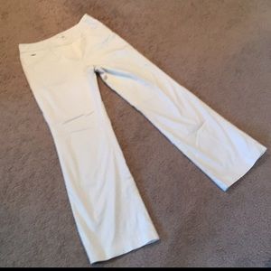 WHBM White Flared Pants