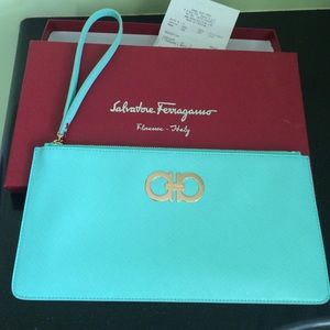 Salvatore Ferragamo Gancini Icona wristlet