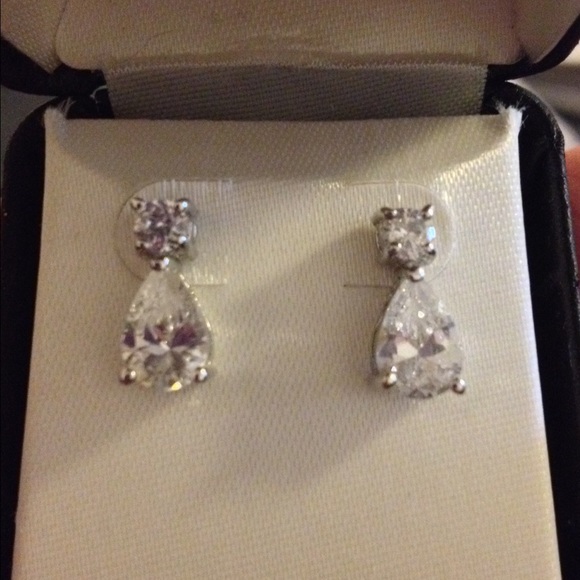 Cubic Zirconia Drop Earrings