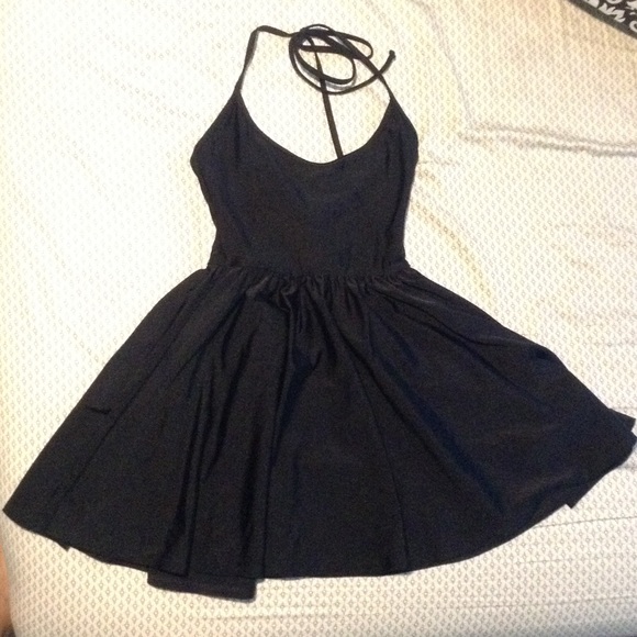 American apparel nylon tricot figure skater dress