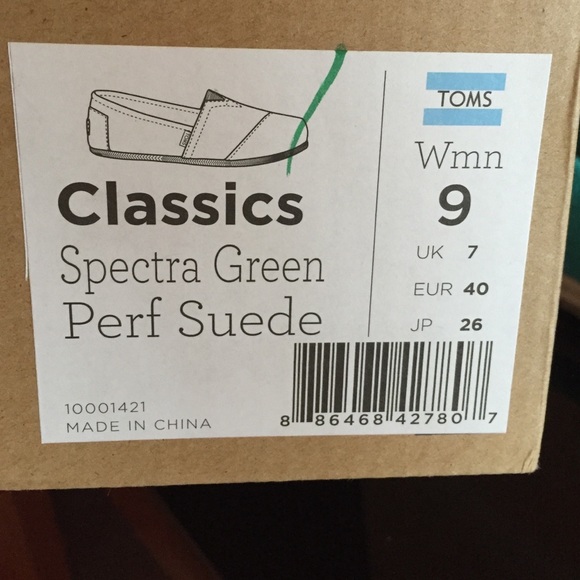 TOMS classics spectra green perf suede - Picture 4 of 4