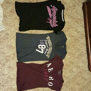 3 small aeropostale shirts