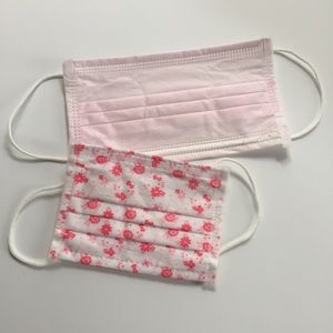 Kawaii baby pink & hello kitty hospital masks