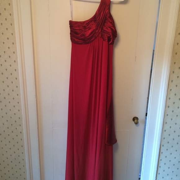 Size 6 David's Bridal Formal One-Shoulder Dress