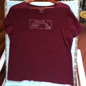 Maroon black lab t-shirt