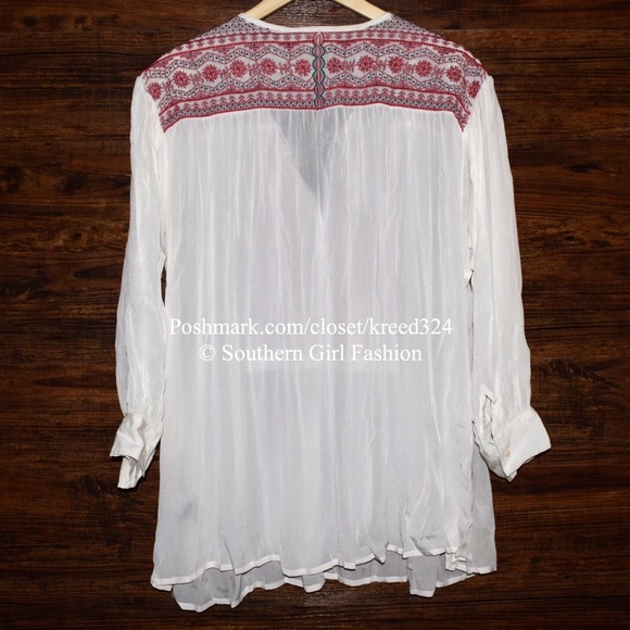 ANTIK BATIK Paris Tunic Careyes Embroidered Blouse - Picture 2 of 4